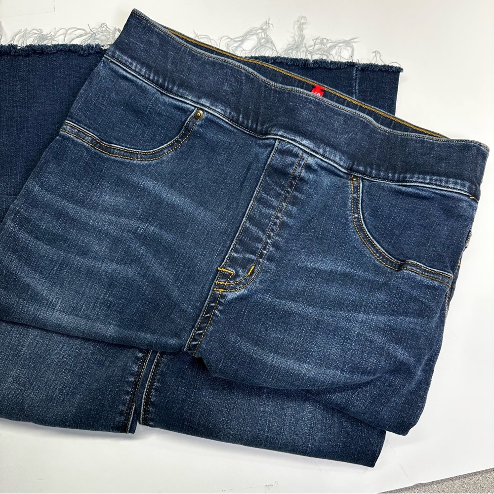 Spanx Ankle Skinny Pull on Stretch Jeans, Tummy Shaping Jeggings Women Medium